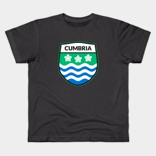 Cumbria Flag Badge Kids T-Shirt